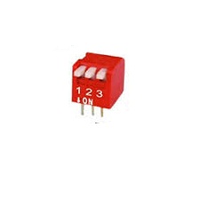 دیپ سوئیچ 3 کلید با زاویه 90 درجه