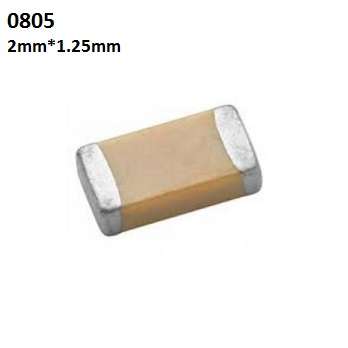 خازن مولتی لایر سرامیکی 100 پیکو فاراد smd سایز 0805