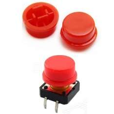 ناب گرد قرمز برای تک سوئیچ OMRON 12*12*7.3