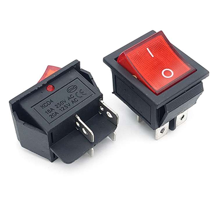 کلید راکر بزرگ چراغدار KCD4-102N
