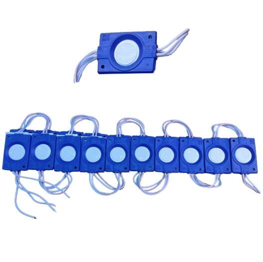 **LED COB بلوکی آبی رنگ 12v سکه ای