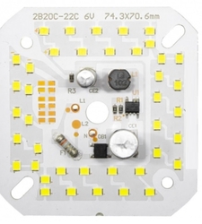 LED DOB مهتابی 220VAC 40W مربعی 74x71mm