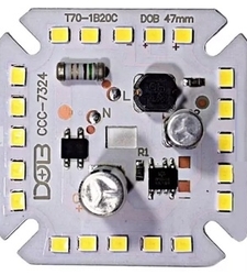 LED DOB مهتابی 220VAC 20W مربعی 47x47mm