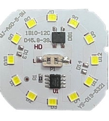 LED DOB مهتابی 220VAC 12LED 9W ابعاد 38x40mm